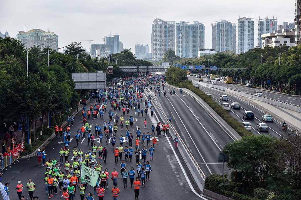 圖2 優(yōu)化信號(hào)控制系統(tǒng)后的馬拉松