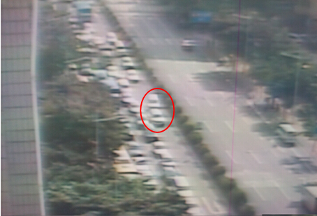 圖4 直行車阻擋掉頭車情況