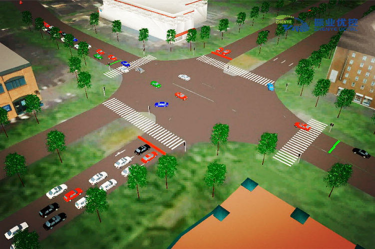 圖1 交通仿真