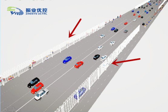 圖1 方案一隔離式車道