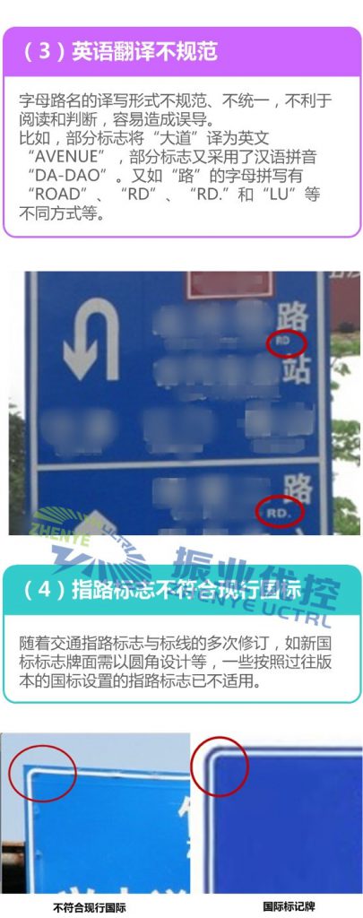 圖4 標志牌牌面設計要素問題