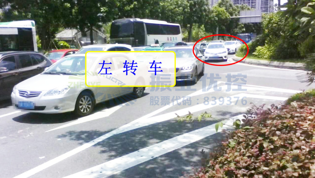 圖5 南進(jìn)口左轉(zhuǎn)車流排隊(duì)至掉頭口