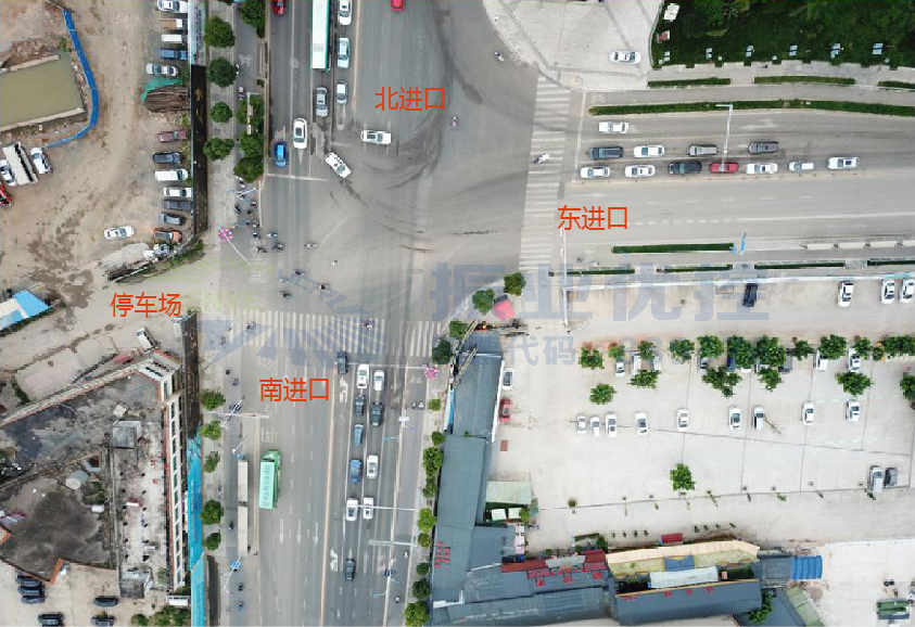 圖1 路口實(shí)景圖