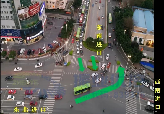 圖4 改造后路口實(shí)景圖