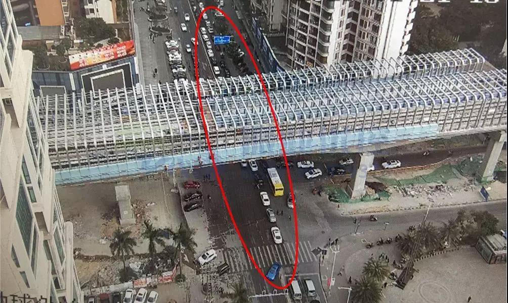 圖4 港口匯太路口東出口車輛回溢