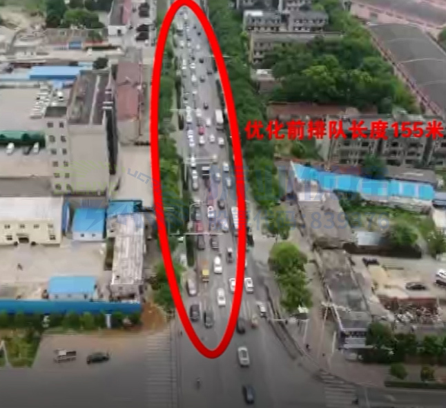 圖5 優(yōu)化前早高峰南進(jìn)口、西進(jìn)口車流排隊(duì)