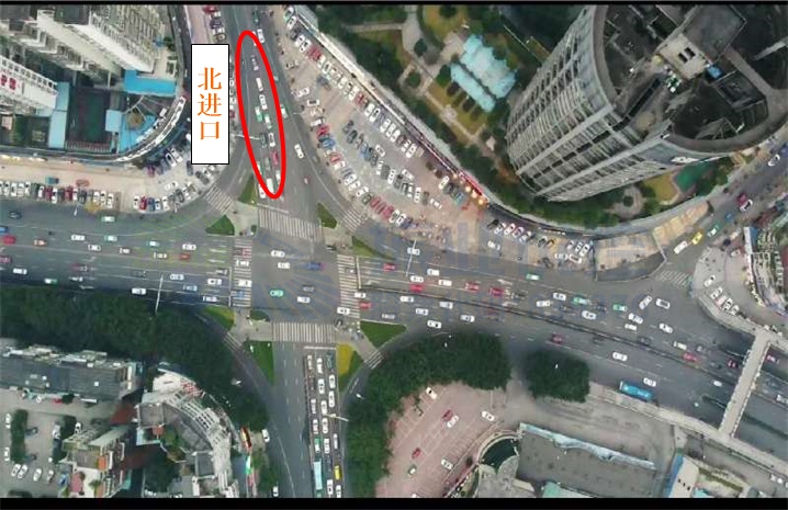 圖12 北進(jìn)口排隊(duì)車(chē)輛長(zhǎng)度減少(優(yōu)化后)