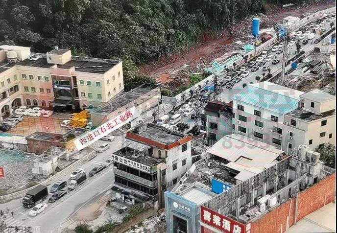 圖5 路口西進口排隊情況（優(yōu)化前）