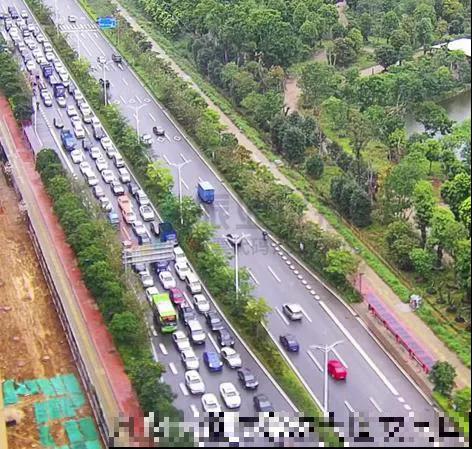 圖3 早高峰北進口排隊情況