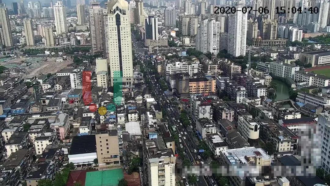 圖10 路段平峰優(yōu)化前運行情況（車輛分布密集）