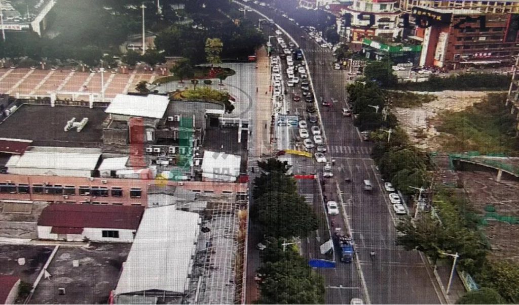 圖12 施工后高峰期北進(jìn)口排隊(duì)