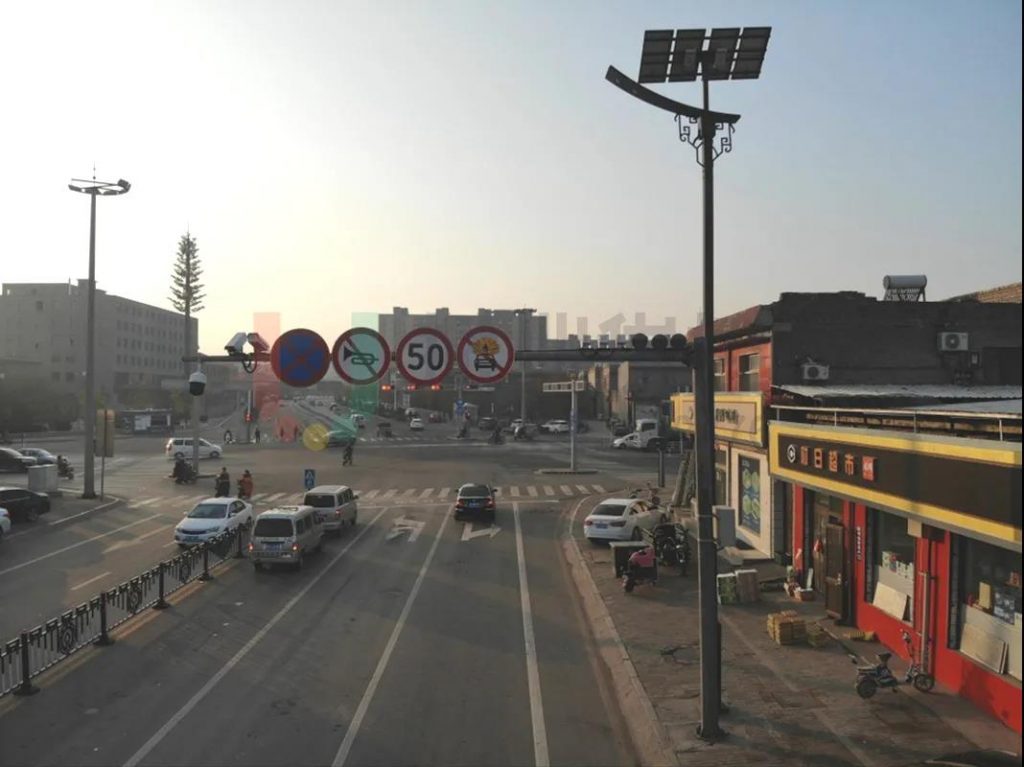 圖8 路口新增監(jiān)控設施