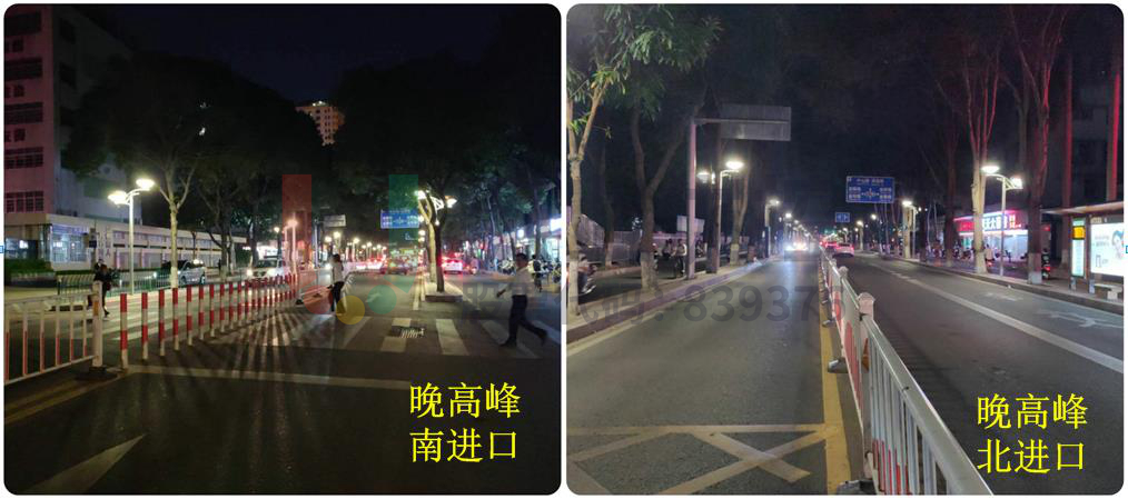 圖25路口晚高峰時段排隊情況（優(yōu)化后）