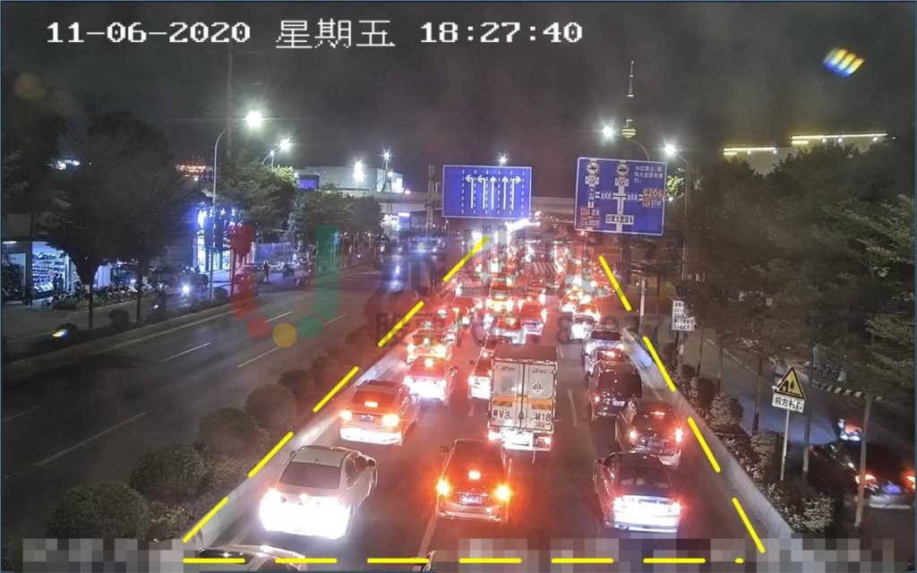 圖3 路口晚高峰北進口排長隊情況