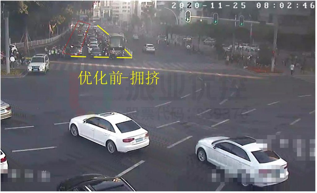 圖11 北進(jìn)口運(yùn)行情況截面圖(優(yōu)化前)