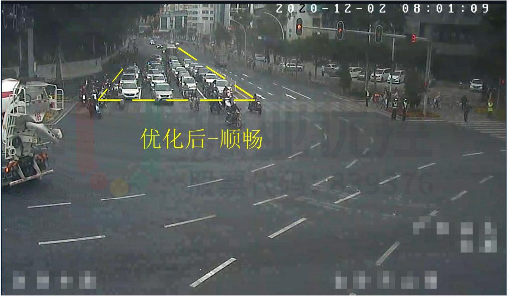 圖12 北進(jìn)口運(yùn)行情況截面圖(優(yōu)化后)