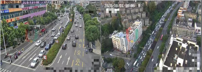 圖4 路口車流離散、排隊圖