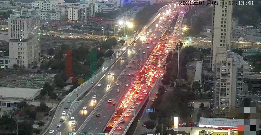 圖7 路口運(yùn)行情況(優(yōu)化前)