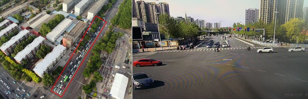 圖11 新華北路團結(jié)大街路口優(yōu)化前后對比