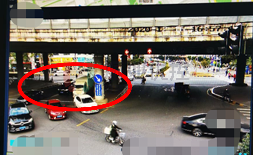 圖6 改造前左轉排隊情況