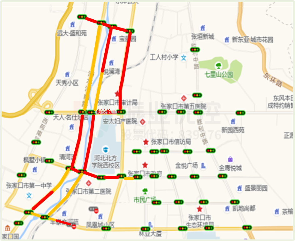 圖3 擁堵預(yù)測示意圖