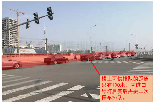 圖5 南進(jìn)口排隊(duì)情況(優(yōu)化前)