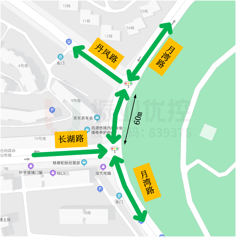 圖1 路段、路口點位示意圖