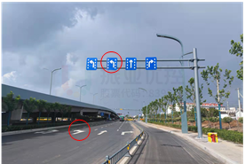 圖5 南進口車道調(diào)整