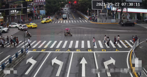 圖10-4 歇馬正街路口標(biāo)線優(yōu)化后效果圖-歇馬支路(西進(jìn)口)