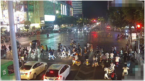 圖14?長平-金環(huán)路口行人過街通行情況（優(yōu)化后）