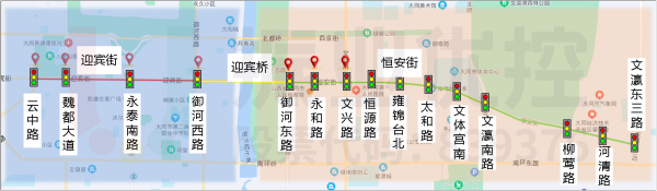 圖1 迎賓街、迎賓橋、恒安街地理位置示意圖