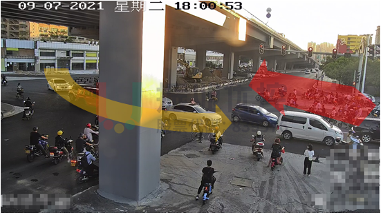 圖15 尾車沖突減小