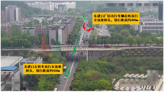 圖5 路口禁左繞行示意圖